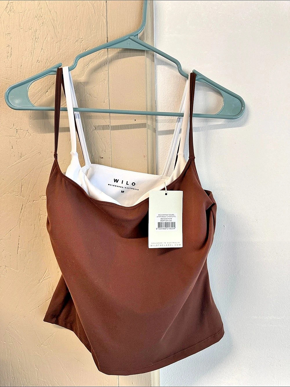 Wilo Contrast Double Layer Singlet Double Layer Singlet in Brown & White Size